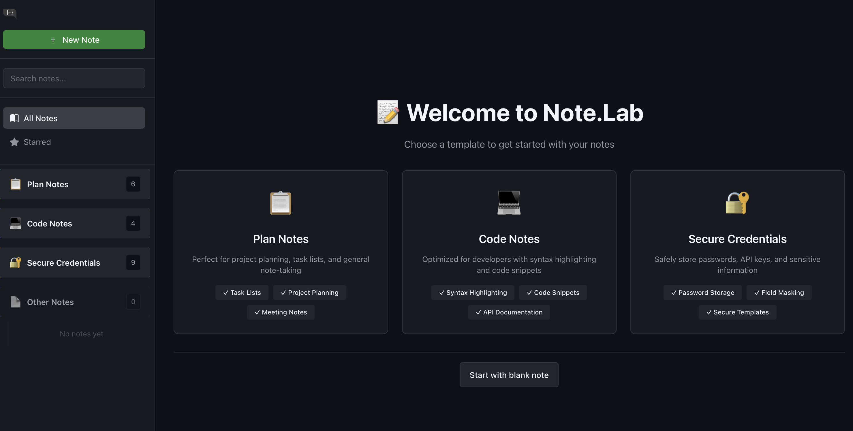 Note.Lab Features