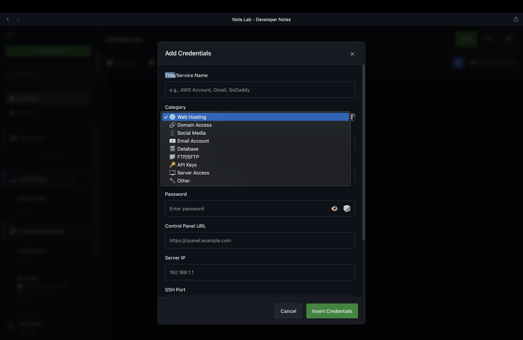Note.Lab Features