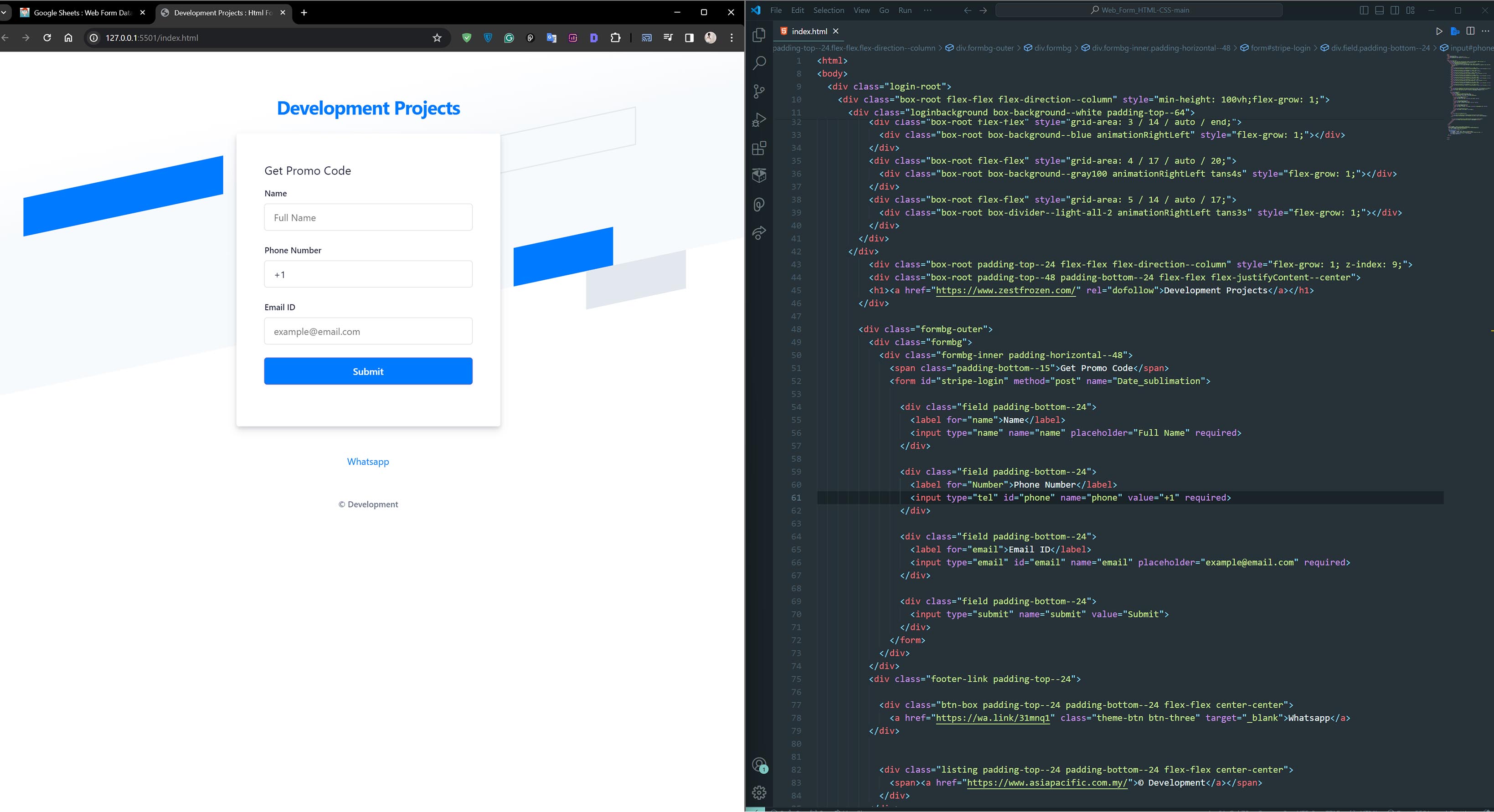 HTML & CSS Form